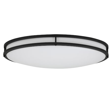 Designers Fountain 32 inch Oval Matte Black Integrated 3000K CCT LED Ceiling Light Flush Mount 3200LEDC-43